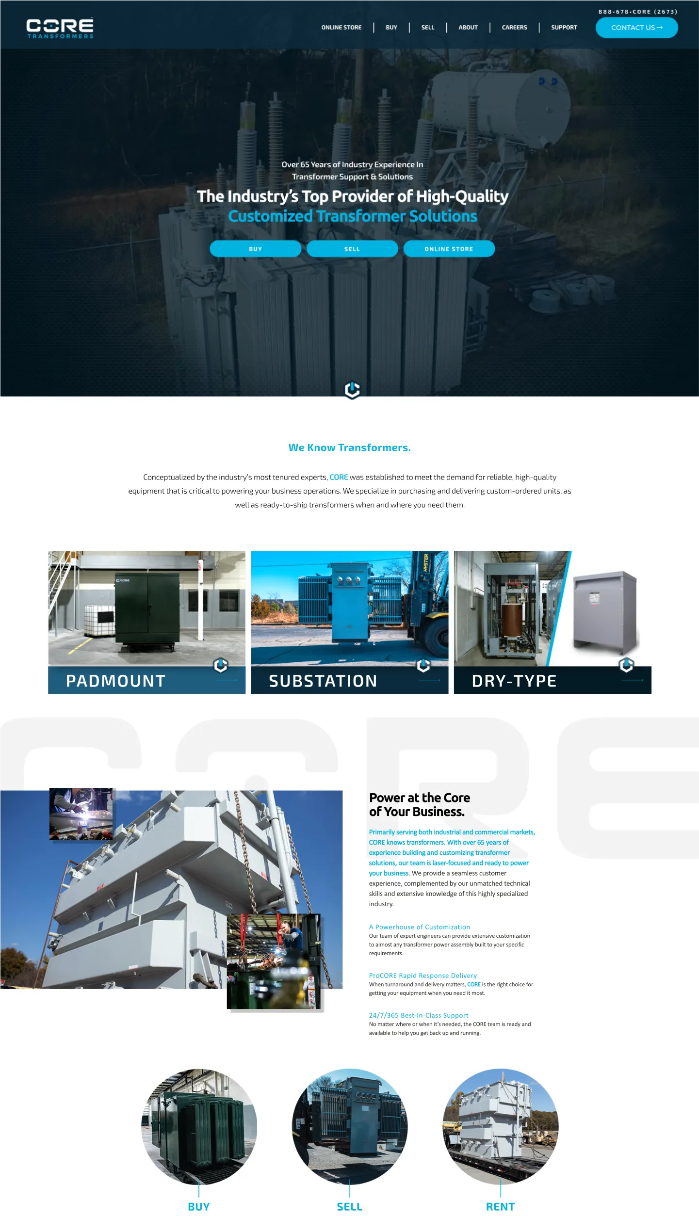 The Core Transformers Wordpress site.